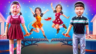 नर्ड से नई स्क्विड गेम डॉल तक ! असली ज़िंदगी में स्क्विड गेम 3 !