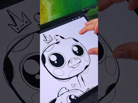 Satisfying Inking Progress ✨️ On iPad Pro #Procreate #digitalart