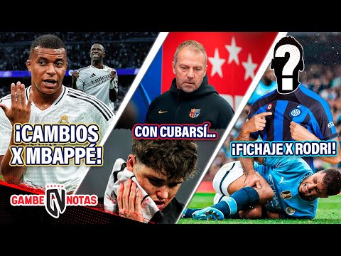 ¿Cambio en Madrid para “salvar” a Mbappé? 🤔|¡Esto pasará con Cubarsí x golpe!🤯|CITY x CRACK x Rodri💵