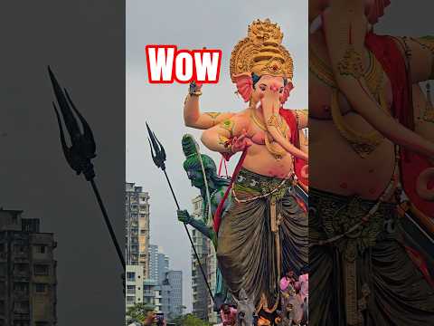 Mumbai Cha Maharaja with Shiva,Tallest Ganpati in Mumbai 47 Feet #rizwanali #ganpativisarjan #mumbai