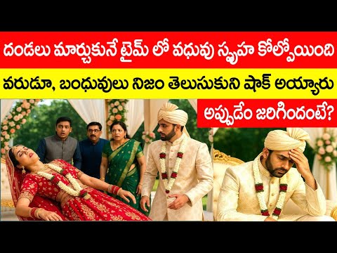 పెళ్లి టైమ్ లో వధువు స్పృహ కోల్పోయింది,నిజం తెలుసుకుని వరుడు షాక్ అయ్యాడు Telugu Story @telugufactor