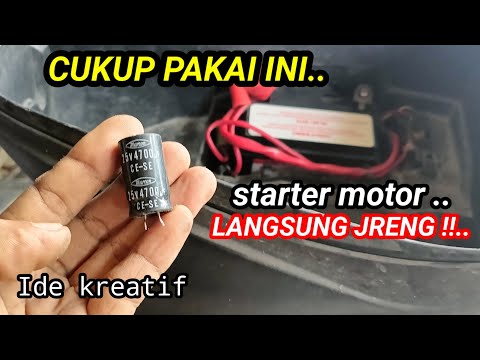 RAHASIA STARTER MOTOR LANGSUNG JRENG Cukup pakai Elco