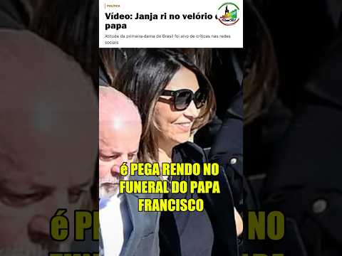 JANJA FLAGRADA RINDO NO FUNERAL DO PAPA #janja #lula #papafrancisco