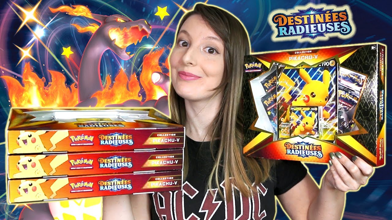 Ouverture du Coffret PIKACHU V Destinées Radieuses | POKÉMON SHINY FULL ART !
