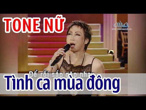 Tình Ca Mùa Đông KARAOKE – Lê Uyên | TONE NỮ | Asia Karaoke Beat Chuẩn