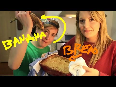 My Drunk Kitchen ft. Grace Helbig: BANANA BREAD!