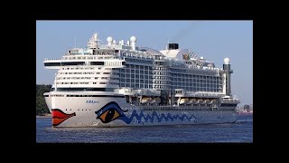 Auslaufen (Live) aus Brügge/Zeebrügge mit Aida Perla