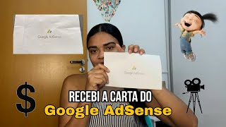 Minha carta do Google Adsense CHEGOU!!