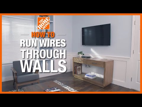 How to Run Wires Through Walls 