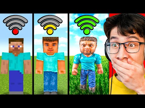 Minecraft With DIFFERENT WIFI (Funny Compilation)