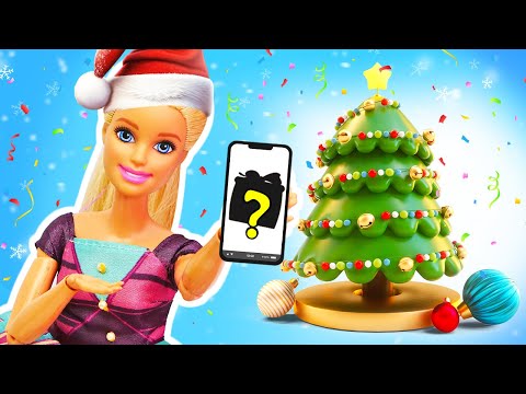 Le dîner de Noël chez Barbie🫕🎄: repas, décorations, tenue de fête👗 Vlog de Barbie pour les filles