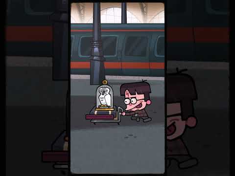 When you try to go through Platform 9¾ | Harry Potter #shorts