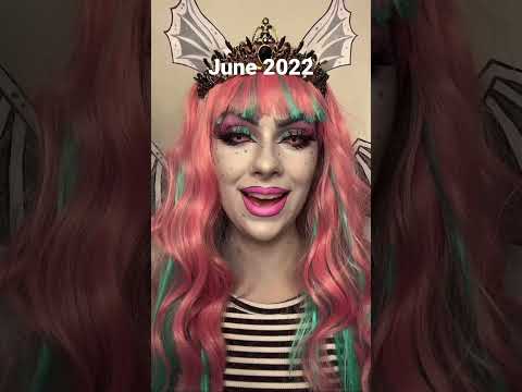 I filmed myself every month in 2022 - from January to December #shorts #seeyouagain #challenge