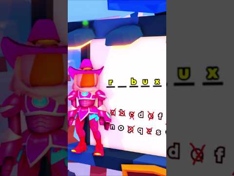 Guess The Word To Win 10,000 Robux