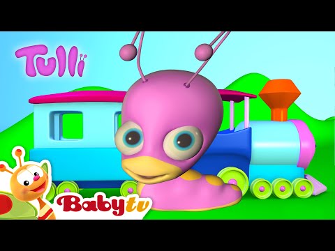 Treni 🚂| tırtıl Tulli ile keşif 🐛🌟🌈 | Çocuklar için videolar @BabyTVTR