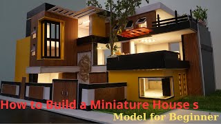 How to Build a Miniature House Model for Beginners - Two most Special Models #diy #brickhouse #home