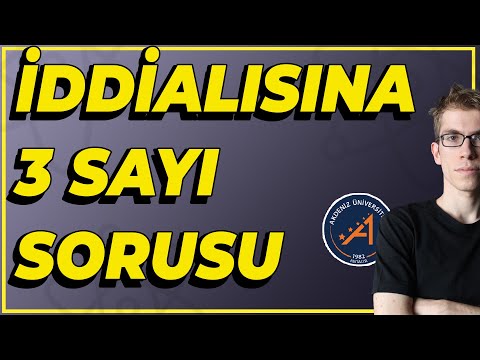 İddialısına 3 Sayı Sorusu - ZOR!