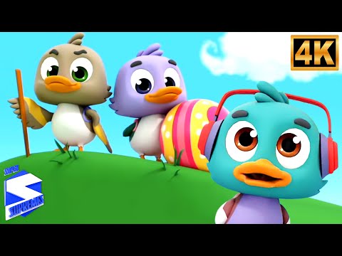 Five Little Ducks Song, फाइव लिटल डक, Hindi Rhymes, Learn Colours and Numbers With Little Ducks