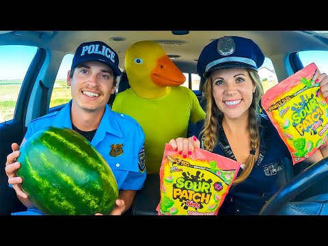 Police and Puppy Surprise Rubber Ducky in Car Ride Chase!
