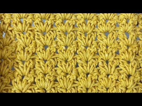 PONTO EM CROCHÊ FÁCIL DE FAZER /crochet stitch #crochê #crochet