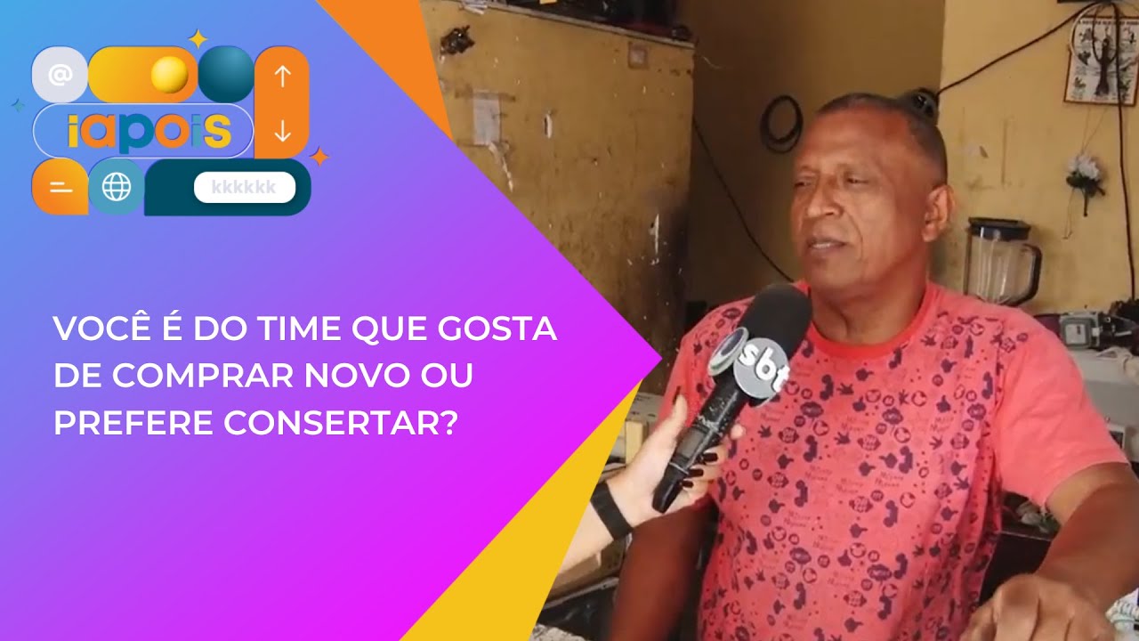 Voc&ecirc; &eacute; do time que gosta de comprar novo ou prefere consertar?
