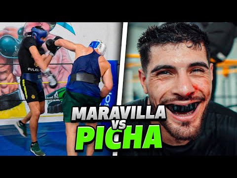 MARAVILLA VS CAMPEON ARGENTINO - SPARRING PESADO