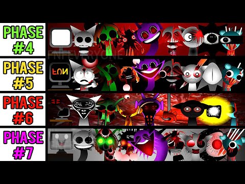 Incredibox Sprunki Mix! Phase 4 VS Phase 5 VS Phase 6 VS Phase 7