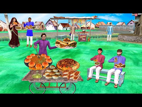 Ghamandi Bun Chole Wala Famous Bun Chole Street Food Hindi Kahani Hindi Moral Stories Comedy Video