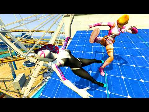 GTA V - Ragdolls And Fails Compilation V.109 (Spider Gwen Vs Gwenpool / Epic Ragdolls)