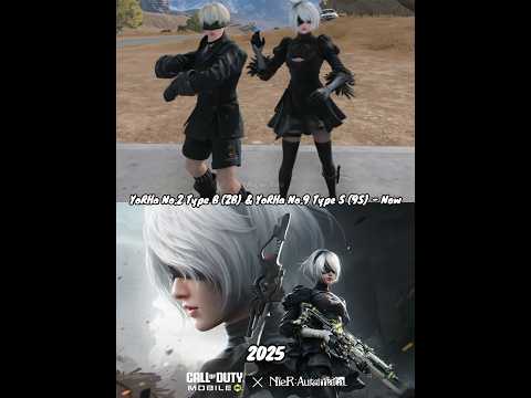 "The Android Duo Is Back" - 2B And 9S Then And Now In Nier Automata And CODM #shorts #cod #nier