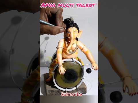 बाल गणेश मूर्ति बनाए || Ganesha making || How to make Ganesha #Shorts