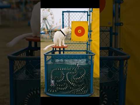 “Sea‑Snake Dunk Tank: Kitten & Monkey’s Carnival Rescue”