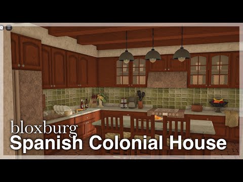 Bloxburg - Spanish Colonial House Speedbuild 🌵 (interior + full tour) | Roblox