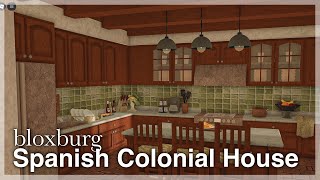 Bloxburg - Spanish Colonial House Speedbuild 🌵 (interior + full tour) | Roblox