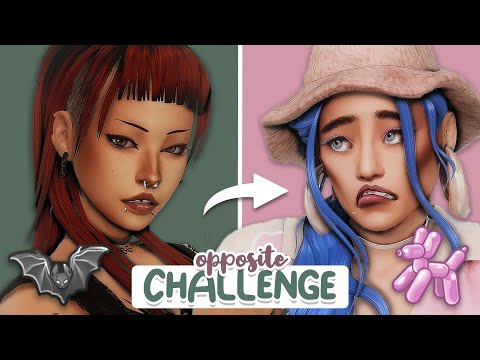 Opposite Sim Style Challenge ☯️ | Sims 4 Create a Sim Challenge