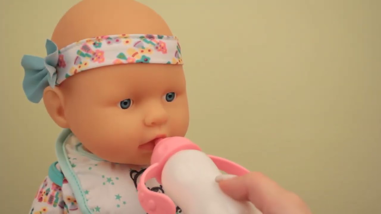 Пупс Peek a boo с игровыми кубиками 46см с 3лет - видео Пупс Peek a boo с игровыми кубиками 46см с 3лет - видео