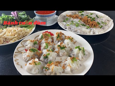 BÁNH CUỐN ĐÙM làm nhanh không cần ngâm bột.