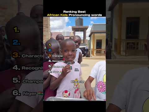Ranking Best African Kids Pronouncing Words