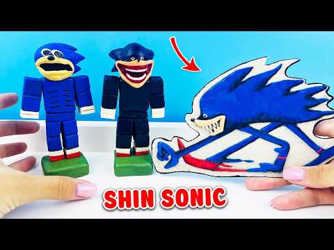 Making official Shin Sonic Tapes Roblox Skin and The Sonic Tapes with clay