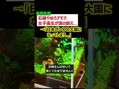 「石破やめろデモ」で女子高生が涙の訴え→「日本を〇〇〇大国にするな!!」