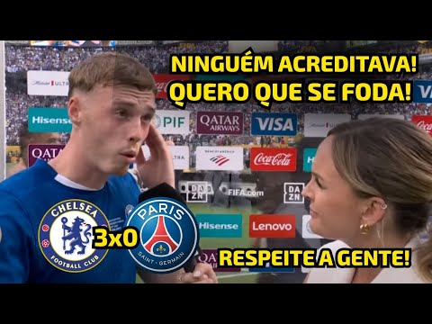 COLE PALMER SOLTOU O VERBO "O TIME FEIO VENCEU O TIME FAVORITO" CHELSEA AMASSA PSG E É CAMPEÃO!