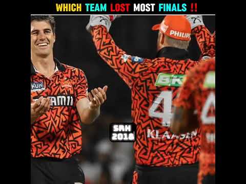 Which team lost most ipl final !?🤯