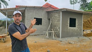 Casa de 42 metros cuadrados. Avance de obra. 🏠