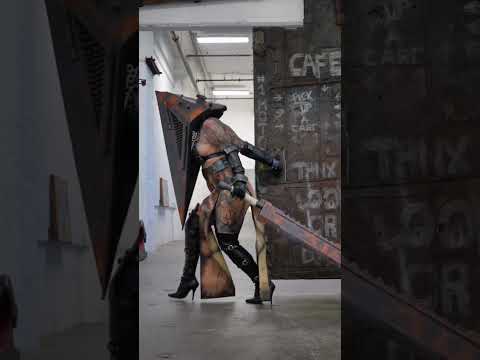 Silent Hill shoot x 2 this Friday! With nurses this time! #pyramidhead #shorts #youtubeshorts