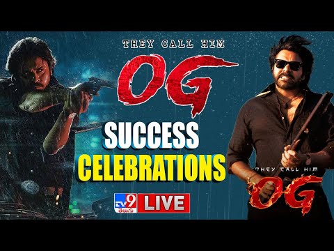 OG SUCCESS CELEBRATIONS LIVE | Pawan Kalyan | Sujeeth - TV9