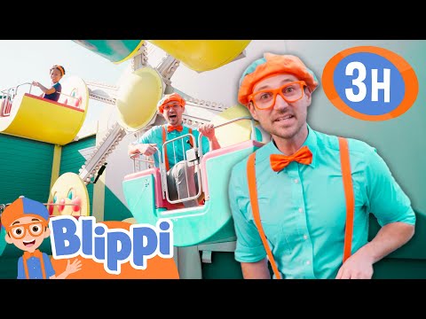 Blippi Explores A THEME PARK |  Blippi and Meekah Best Friend Adventures | Educational Videos