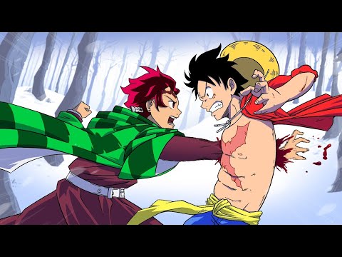 WHAT IF TANJIRO FOUGHT THE STRAW HATS? (LUFFY, ZORO, SANJI...) WHAT WOULD HAPPEN!? | DEMON SLAYER