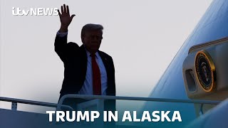WATCH: Donald Trump arrives in Alaska for meeting with Vladimir Putin | ITV News