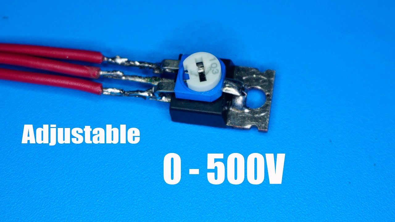 How to make 0V to 500V Adjustable power supply using mosfet | DIY Motor speed controller