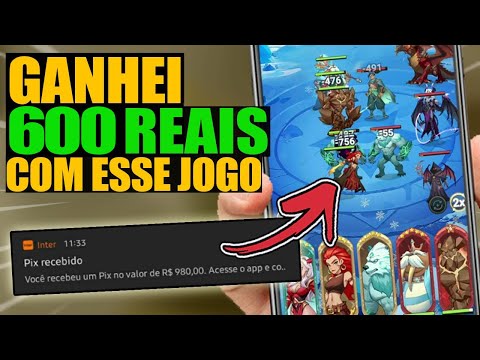 SAQUEI 600 REAIS COM ESSE JOGO! PAGANDO MUITO! GANHAR DINHEIRO NO PIX OU CRIPTOMOEDAS COM CELULAR